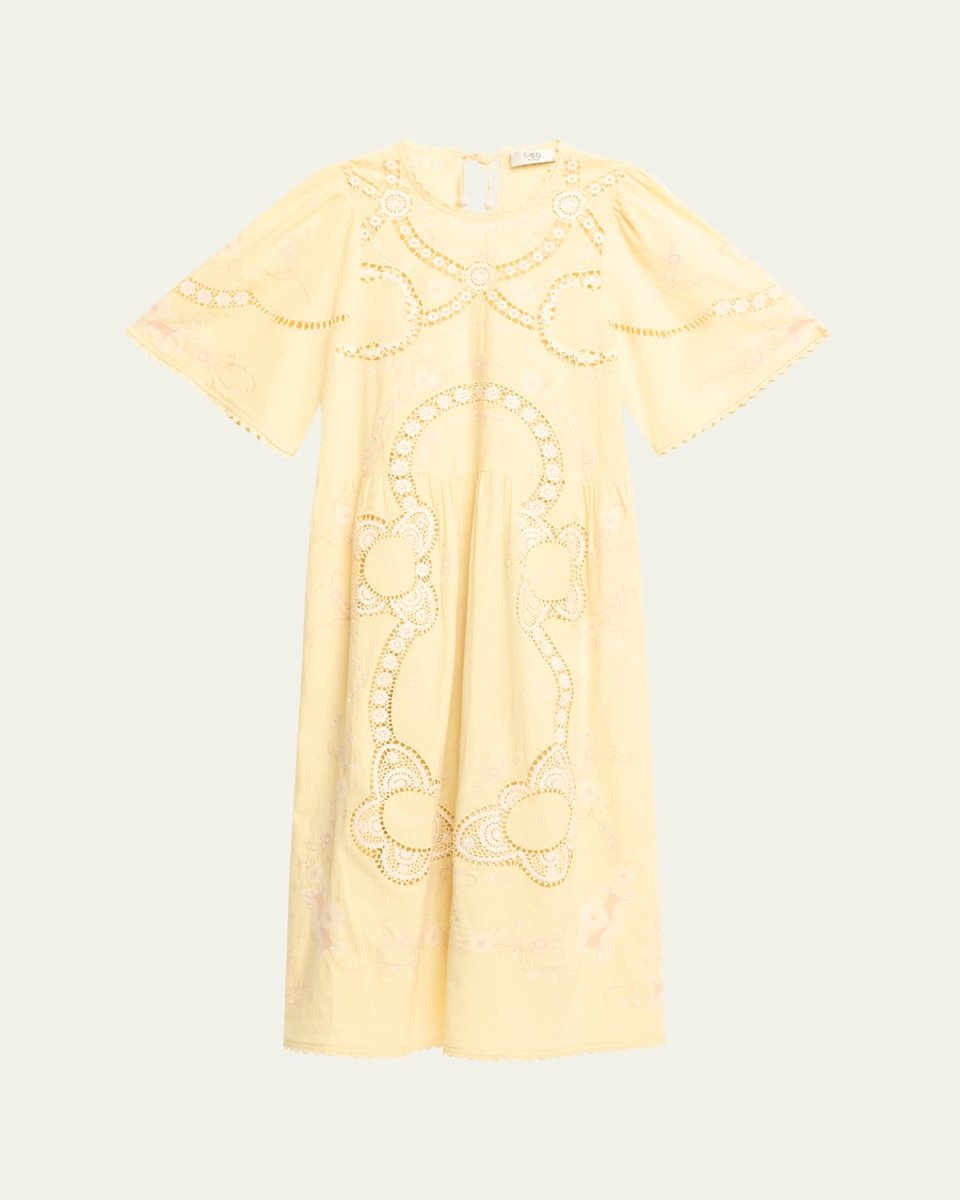 Vesna Embroidered Midi Dress
